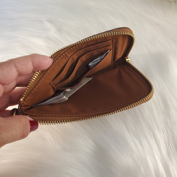 NWT FOSSIL TIEGAN BROWN COWHIDE WRISTLET - Picture 5 of 8
